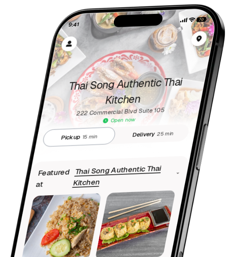 Thai Song Authentic Thai Kitchen app preview